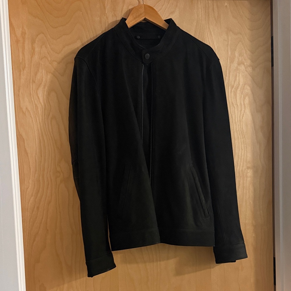 Men's Black Suede Jacket - Picture 2 of 4